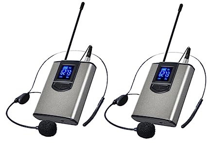 YARNOW Microfono Wireless con Clip per Insegnanti e Presentazioni Portatile Compatibile per Computer e Altoparlanti Utilizzo Flessibile