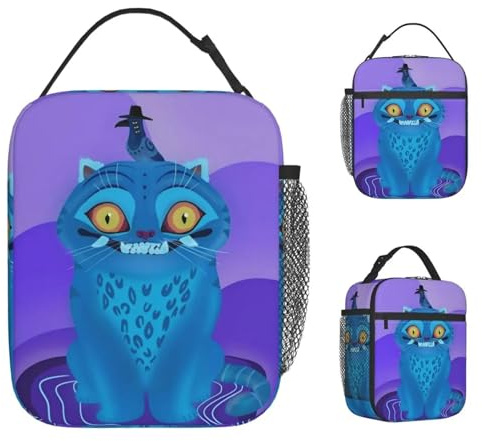 TFDGDGH Kpop Demon Hunter Lunch Bag Outdoor Picnic Lunch Box Retro Graphic Design Tote Food Bags Oxford Portable Insulated Cooler Bag