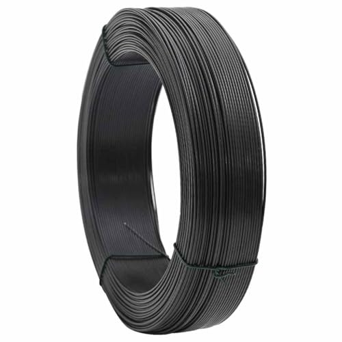 Genérico Alambre para Atar Vallas Acero Gris Antracita 250 m 1,4/2 mm,Bricolaje,Vallas de jardín,Accesorios para rejas y Vallas,144477