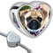 Personalisiert Schmuck Foto Charm Liebes Herz kompatibel mit Pandora Armband und Kette, Edelstahl Fügen Sie Ihr Bild hinzu, Muttertag geshenk
