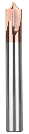 Herramienta de chaflán de carburo macizo Cortador de fresado 4 Flauta R0.5 -R5.0 Chaflán enrutador Bit Corner Rounding herramientas de desbarbado Fresas de mango JIYAMI'EN EL (Size : ICT4F R2.0 H6)