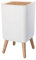 Poubelle sur pied de salle de bain touch 10L MALMO SQUARE Couleur bois
