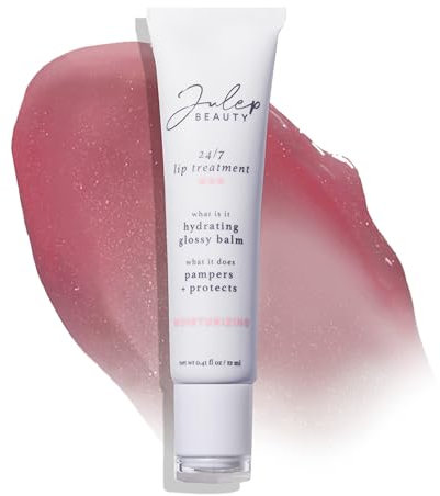 Julep 24/7 Lip Treatment - Hydrating Balm and Sleeping Mask - Moisturising Repair - Soothe Dry Chapped Lips - Shea Butter, Pink & Polished (Neutral Pink)