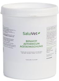 Saluvet Benacet aethericum Acetatmischung | 650 g | Freiverkäufliches Arzneimittel zur Anwendung auf der Haut für Pferde, Rinder, Schweine | Kann bei Entzündungen unterstützen
