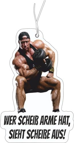 CME.Promo 2x Markus Rühl 'Wer Scheiß Arme Hat, Sieht Scheiße Aus' Duftbaum Auto Lustig, Duftspender, Tuning, Car Air Freshener, Duftanhänger Set