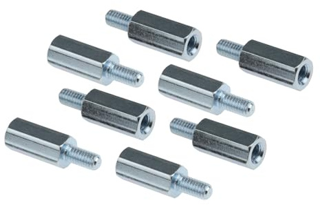 Kado Wall Mount Spacer Adapter Set for Desktop/Portable Monitor, 8pcs M4x14mm Hex Stainless Steel Standoff Spacer Screw Nut Bolt Motherboard Prototyping Accessories for PCB, Computer & Circuit Board