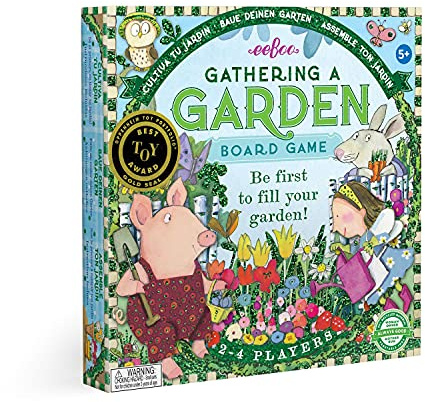 eeBoo: Gathering a Garden Board Game, Educational Games and Activities That Cultivate Conversation, Socialization, and Skill-Building, Perfect for Ages 5 and up