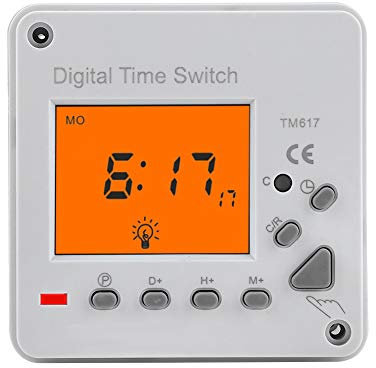 Minuterie 220 V, Minuterie Numérique Programmable 7 Jours 168 Heures, Minuterie Intelligente, Minuterie électrique D'intérieur pour Appareils électroménagers(220V CA)