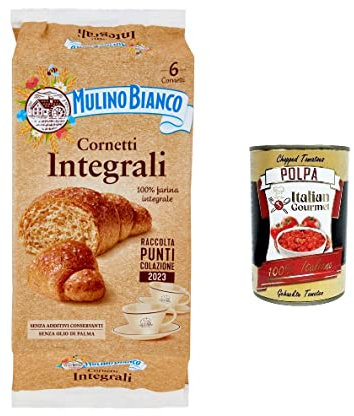 3x Mulino Bianco Cornetti integrali Vollkorn Croissants Snack brioche mit 100 % Vollkornmehl 6 Stück kuchen 240 g
