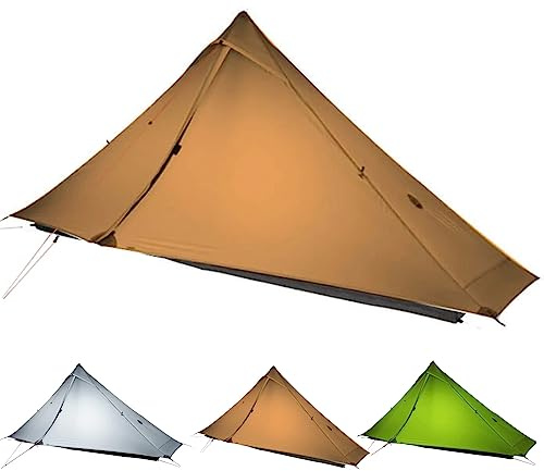 ROOMEDAL 3F UL Gear Lanshan PRO Lanshan Ultralight Tent 3 Season Backpacking Tent for 1 Person, Waterproof Professional Tents for Camping, Trekking, Kayaking, Climbing, Hiking