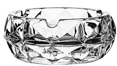 Ashtray,Posacenere in vetro di cristallo,portacenere per sigari,per casa,ufficio,scrivania,decorazione in cristallo,portacenere in vetro,trasparente,Posacenere in Cristallo per Cortile.