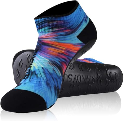 RANDY SUN Chaussettes De Plage Pieds Nus Pour Homme Et femme Séchage Rapide Avec Semelle En TPE Pour Le Beach-Volley, Le Yoga, Le Surf