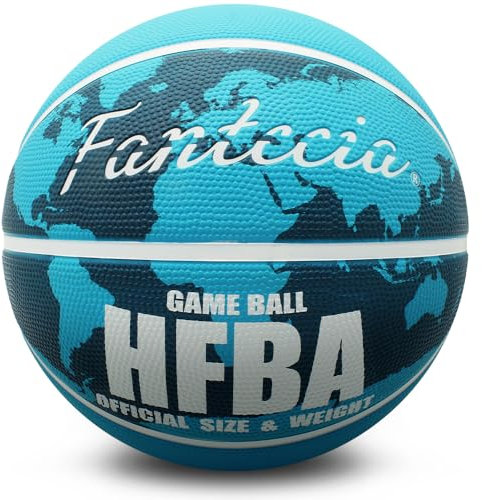 Fantecia Größe 7 Gummi-Basketball Für Indoor & Outdoor,Street Training Basketbälle Für Männer,Frauen,Erwachsene Und Teenager,Basketbälle Mit Pumpe