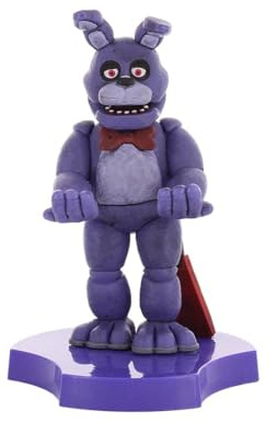Cableguys Minis Five Nights at Freddy's Bonnie Phone Stand & Earbuds Holder - Novelty Phone Stand for Desk Decor and Bedside Accessories, In Ear Headphone Holder for Smartphone & Small Devices