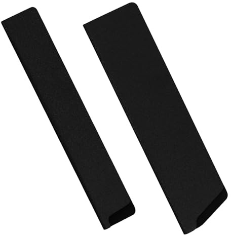 SMASOLO 2 Piezas Protector de Cuchillo de Plástico Negro con Forro de Vellón Funda Resistente para Cuchillo de Chef para Cortar Carne para Cocina y Viaje