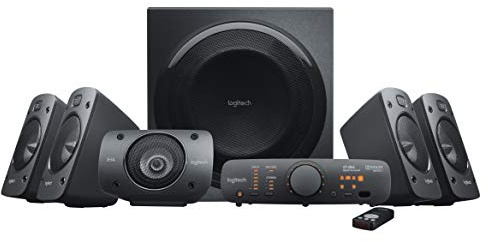Logitech Z906 5.1 Surround Sound Speaker System - THX, Dolby Digital and DTS Digital (Renewed)