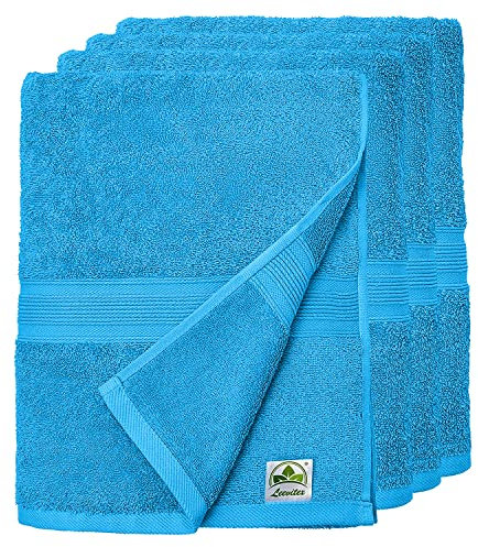 leevitex® Handtuch-Set, saugstark, 50 x 100 cm | Qualität 500 g/m² | 100% Baumwolle | Türkis