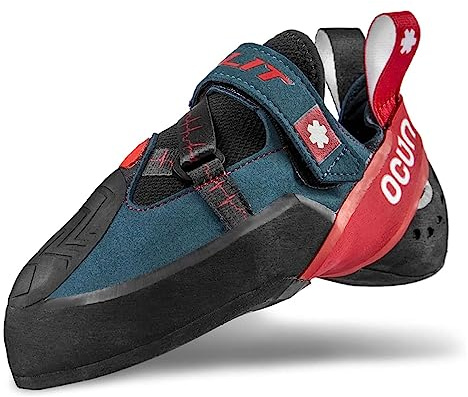 Ocun Bullit Kletterschuhe, Petrol-red, UK 7.5