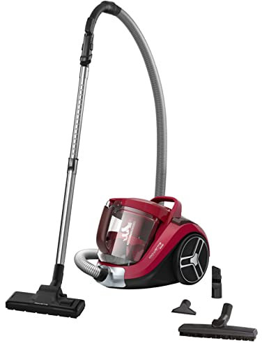 Rowenta - Aspiradores con Cable sin Bolsa Compact Power XXL Parquet Rojo (Reacondicionado)