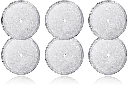 Ersättningsfilter sil, filter, 6-pack French Press reservfiltersil, fransk press sil för kaffepressare, 304 rostfritt stål nätersättning för 350 ml/3 koppar fransk press kaffemaskiner