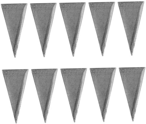 Tofficu 10-Piece Carbon Steel Hammer Wedge Set Sturdy Handle Fixing Accessories for Axes and Tools for Installation and Repair