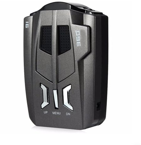 HOHOVYVY Rilevatore radar per auto, rilevatore auto a 360°, con indicazione vocale, rilevatore compatto per veicoli, alloggiamento in ABS, 12 V