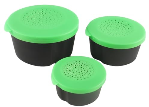 Hoite Caja de 3 piezas para cebos vivos de pesca. Contenedor de almacenamiento para cebos vivos de pesca.