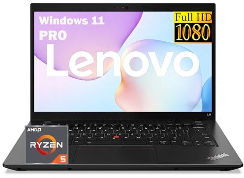 Lenovo ThinkPad L14 Gen 4 Laptop, 14 FHD (1920x1080) Netbook PC, AMD Ryzen5 7530U 6 Cores, 256GB SSD, 16GB RAM, HDMI, Backlit Keyboard, Windows 11 Pro (Renewed)