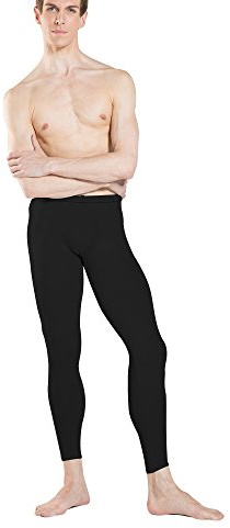 WEAR MOI Hamada Men's Footless Microfiber Tights Black X-Small