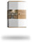 SINONA 051-01 Hängevitrine Front: MDF Hochglanz - Farbe: Weiss/Braun - Modern - B/H/T: 70,0 x 103,4 x 37,4