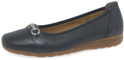 Rieker Womens L9360-14 Slip-On Shoes (Blue, UK Footwear Size System, Adult, Women, Numeric, Medium, 4)