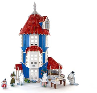 PLAYPRESS Moomins Pop-out Playset - Eco-Friendly Building Toys - Easy Storage - Construction Toys for Ages 7+