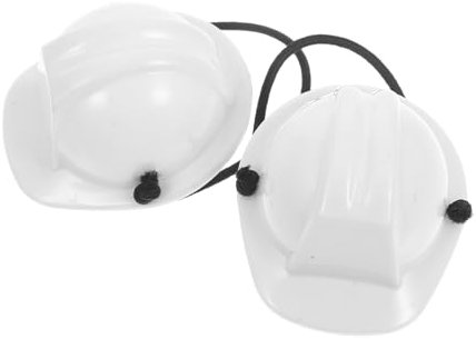 COLLBATH 2stücke Mini-schutzhelm Für Puppen Miniatur-konstruktionshelm Aus Kunststoff Sicherer Kopfenschutz Für Kleine Spielfiguren Und Dekoration Leicht Und Passend Für Verschiedene