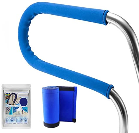 MYRDBT Pool Rail Pool Railing, Pool Handrail, Stainless Rail Swimming Pool handrail,304 Stainless Steel Pool Stair Pool Entry Rail with Quick Mount Brace Plate and Perfect Handle Pool Grab Ladder