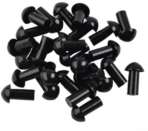 Kit de réparation de pneu sans chambre à air avec inserts en forme de champignon pour voiture, moto, VTT, tracteur, camion - Kit de réparation de crevaison en caoutchouc sous vide (50 pièces)