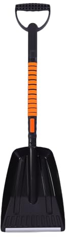 Wakects Pelle à Neige pour Voiture, Grattoir à Glace Extensible et Brosse en Alliage d'aluminium ABS pour Véhicule Camion SUV avec Tête Rotative à 180 Degrés et Poignée en Mousse
