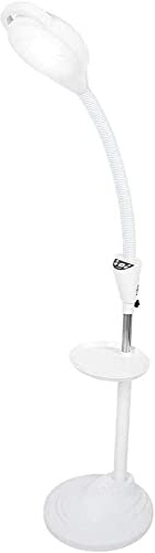 Aioneer Golvmagnifying lampa multifunktionell skrivbord svängarm 5X magnetisk gla LED Esthetician lampa med magnetiskt glas LED nagelkonst tatuering golvlampa vertikal