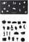 Design Letters Food Icons für Message Boards, 21 stück (Schwarz) - Seien Sie kreativ mit Symbolen, erstellen Sie Ihre eigene Menükarte oder organisieren Sie die wöchentlichen Mahlzeiten an der Tafel