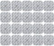 20er Set 5x5 cm Elektroden-Pads - kompatibel mit Compex Muskelstimulationsgeräten | Elektroden-Pads zur Muskelstimulation | Mit 3,75 cm Snap Druckknopf | Zertifiziertes Medizinprodukt von axion