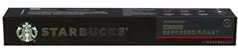 Starbucks Decaf Espresso Roast, Dark Roast, Cafetière rougeuse, Nespresso Compatible avec décapsulé, Capsules de café, 10 Capsules