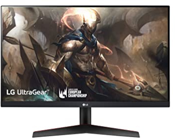 LG - Monitor Gaming UtraGear 24 pulgadas, Panel IPS, 144 Hz, 1 ms, 1000:1, 300nit, sRGB 99%, HDMI, DisplayPort, Tecnología AMD FreeSync Premium, 24GN600-B, Monitor LG, para Ordenador, Color Negro