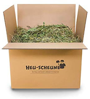 Löwenzahnheu der Heu-Scheune® (hochwertiges Heu mit getrockneten Löwenzahnblättern) für Kaninchen, Meerschweinchen, Kleintiere (5kg)
