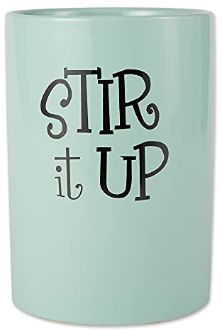 DII Kitchen Accessories Retro Collection, Ceramics, Utensil Holder, Aqua