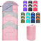 Zusentee Schlafsack 3-4 Jahreszeite für Outdoor Camping Warme Einzelne Erwachsene Wasserdicht Leichter Ultraleicht Schlafsack für Erwachsene Kinder Camping Wandern, Reise, Rosa Grau