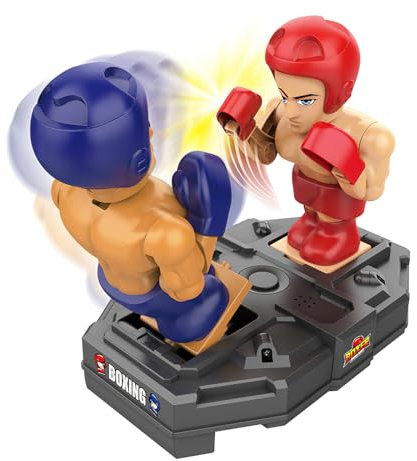 3T6B 2 Piezas Juguetes Robot, Robot de Lucha, Robot de Combate por Inducción, Fácil de Descomprimir, Juguetes Antiestrés con Efectos de luz y Música, para Niños a Partir de 3 Nños