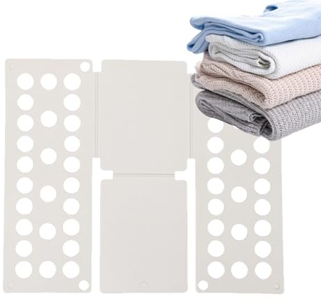 Zahoken Faltbrett Für Kleidung, T-Shirt Falthilfe, Haushalts Wäschehelfer Zum Sortieren & Organisieren, Verstellbares Und Tragbares Kleider-Faltbrett, Wäschefalter Für T Shirts,Hemden,Flexibel