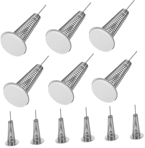 TOYANDONA 12 Piezas Base de Resorte para Muñecas DIY de Base Adhesiva Resistente y Expandible para Muñecos de Barro y Juguetes de Tablero Accesorio Seguro y Versátil para Manualidades