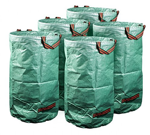 mgc24® Gartensack 120l - Stabiler Gartenabfallsack aus robustem Polypropylen Gewebe 150 g/m² - 5er-Set
