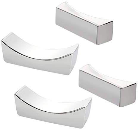 Stäbchen Halter Edelstahl Japanische Essstäbchen Löffel Halter Stäbchenbänke 5.5x1.8x1.9cm 4 Stück (Silber)