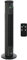 HOMCOM 30'' Freestanding Tower Fan, 3 Speed 3 Mode, 10h Timer, 70 Degree Oscillation, LED Light, 5M Remote Controller, Dark Grey